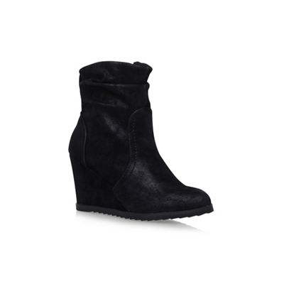 Miss KG Black 'Sion' high heel wedge ankle boots